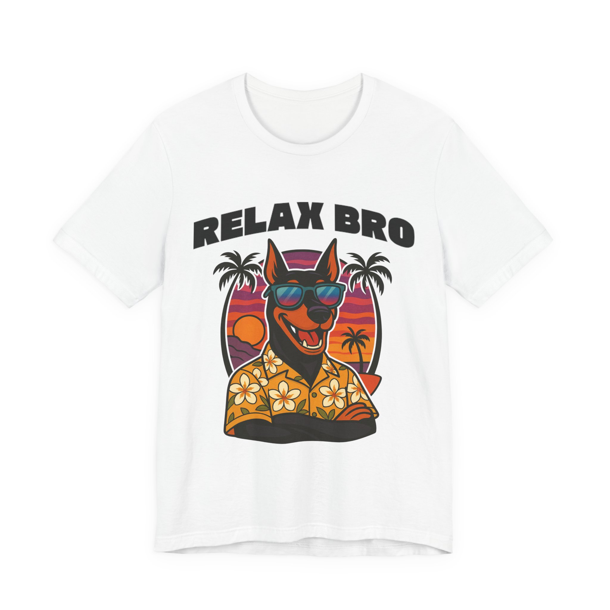 Doberman Art Unisex Tee "Relax Bro" T-Shirt